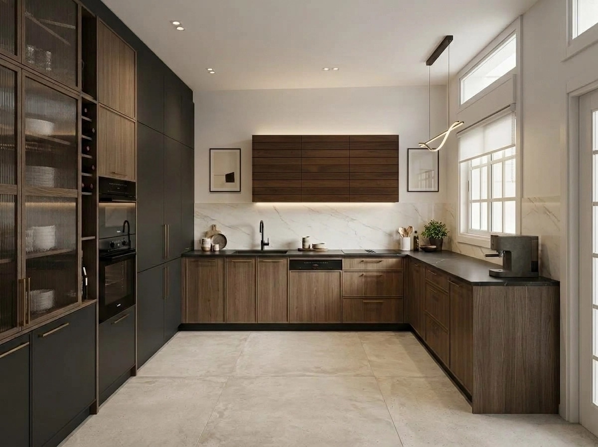 Kitchen interior in Contemporary style — photo by GenRoom AI