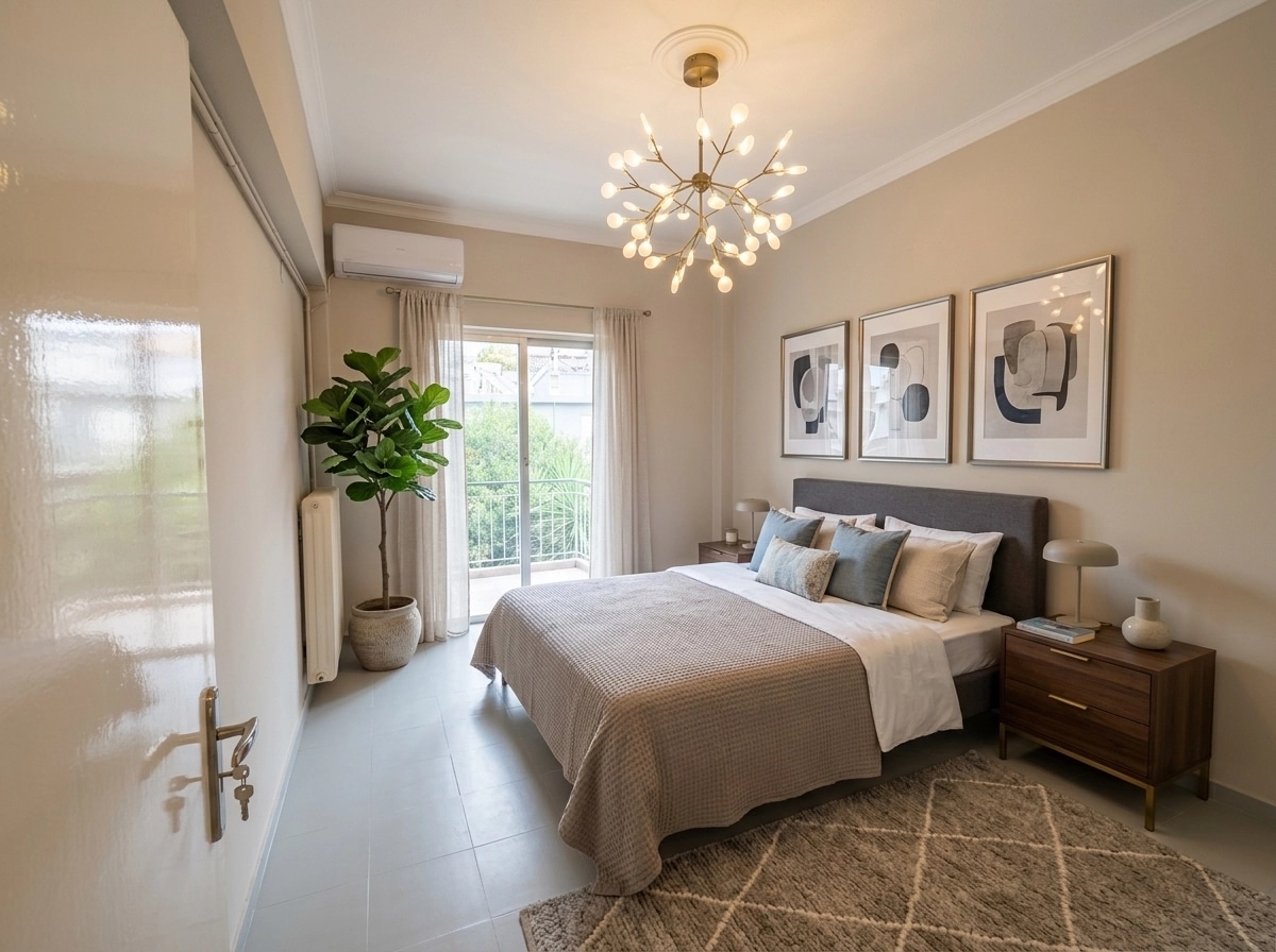 Contemporary Bedroom design — interior photo by GenRoom AI