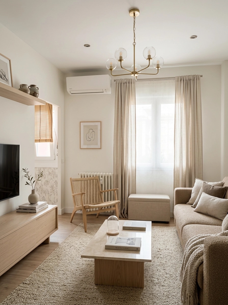 Transitional Living Room design — interior photo by GenRoom AI