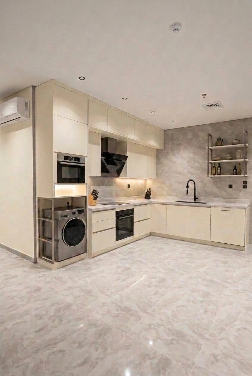 Kitchen interior in Contemporary style — photo by GenRoom AI