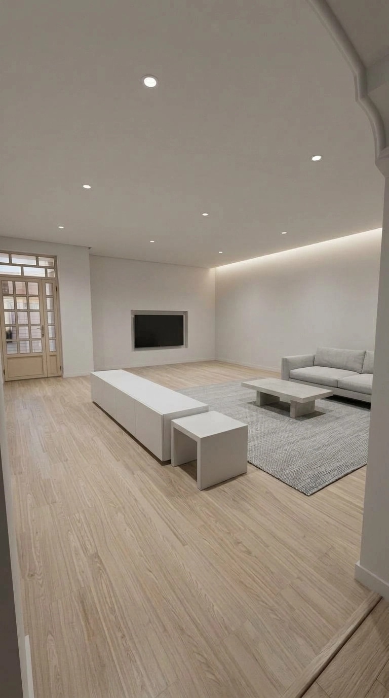 Interior design in Minimalism style — Living Room by GenRoom AI