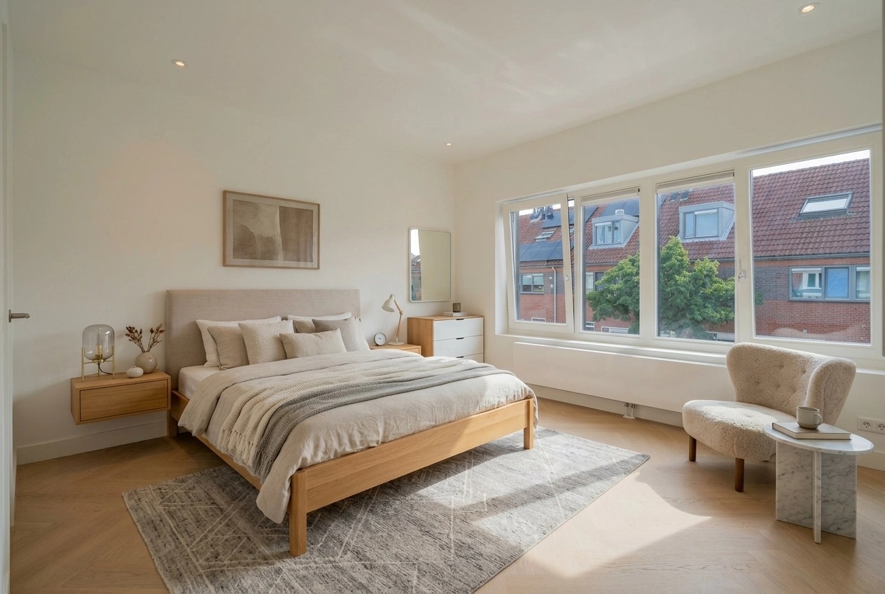 Scandinavian Bedroom design — interior photo by GenRoom AI