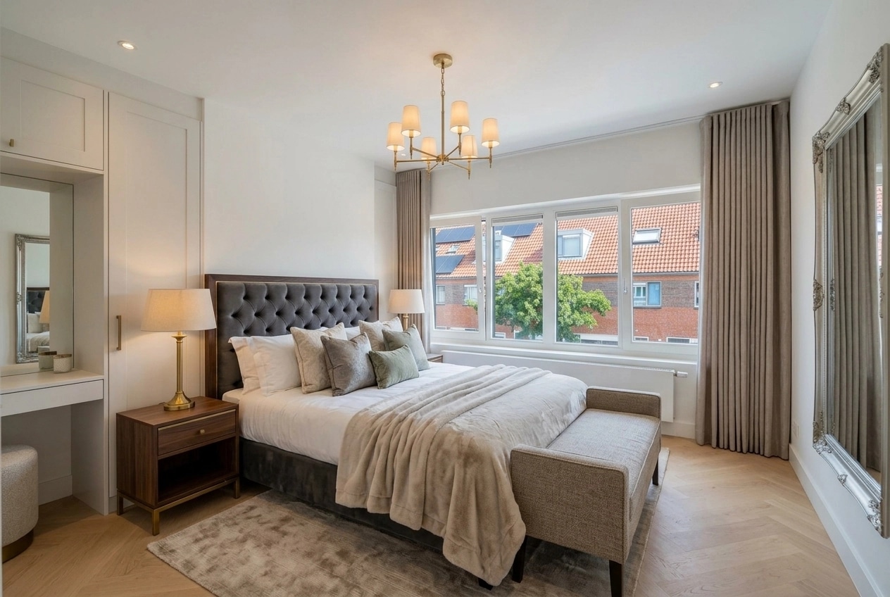 Interior design in Transitional style — Bedroom by GenRoom AI