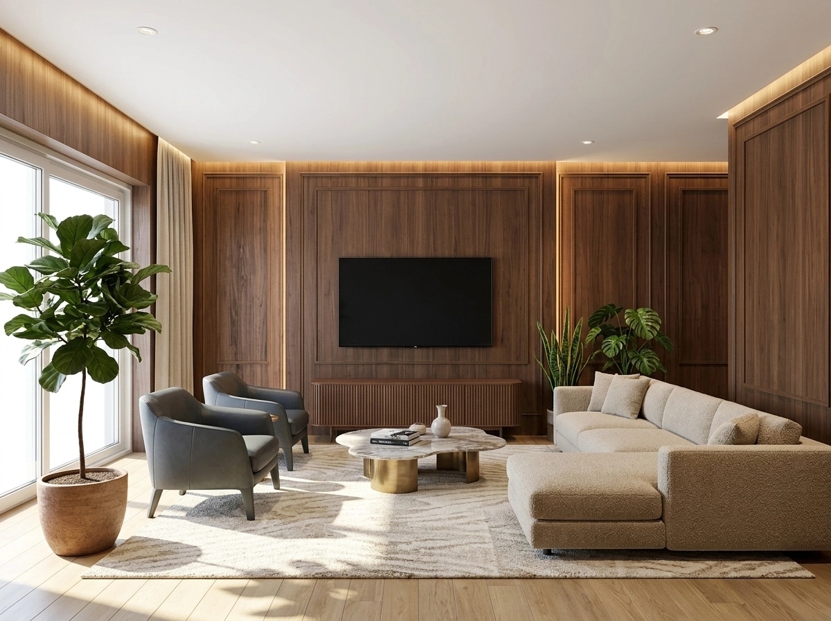 Interior design in Contemporary style — Living Room by GenRoom AI