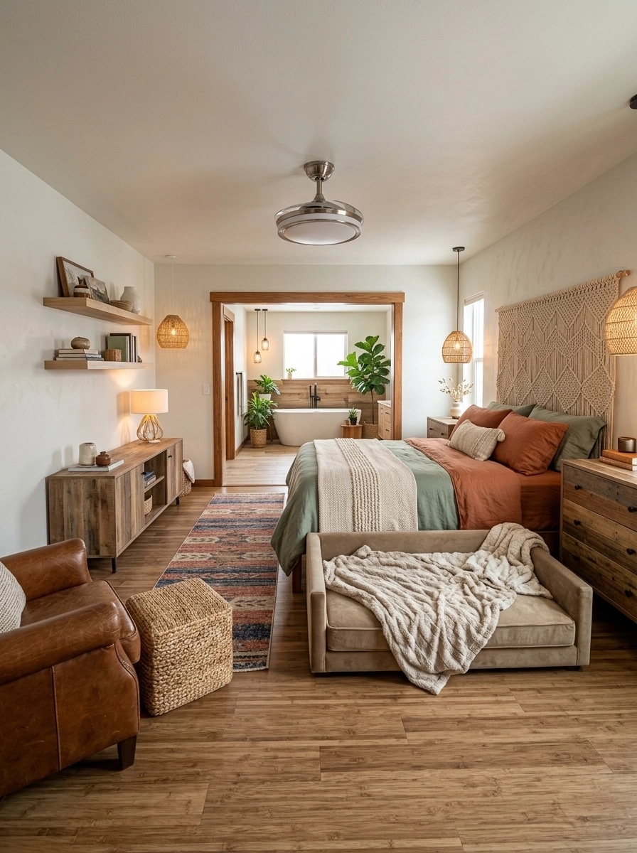 Interior design in Bohemian style — Bedroom by GenRoom AI
