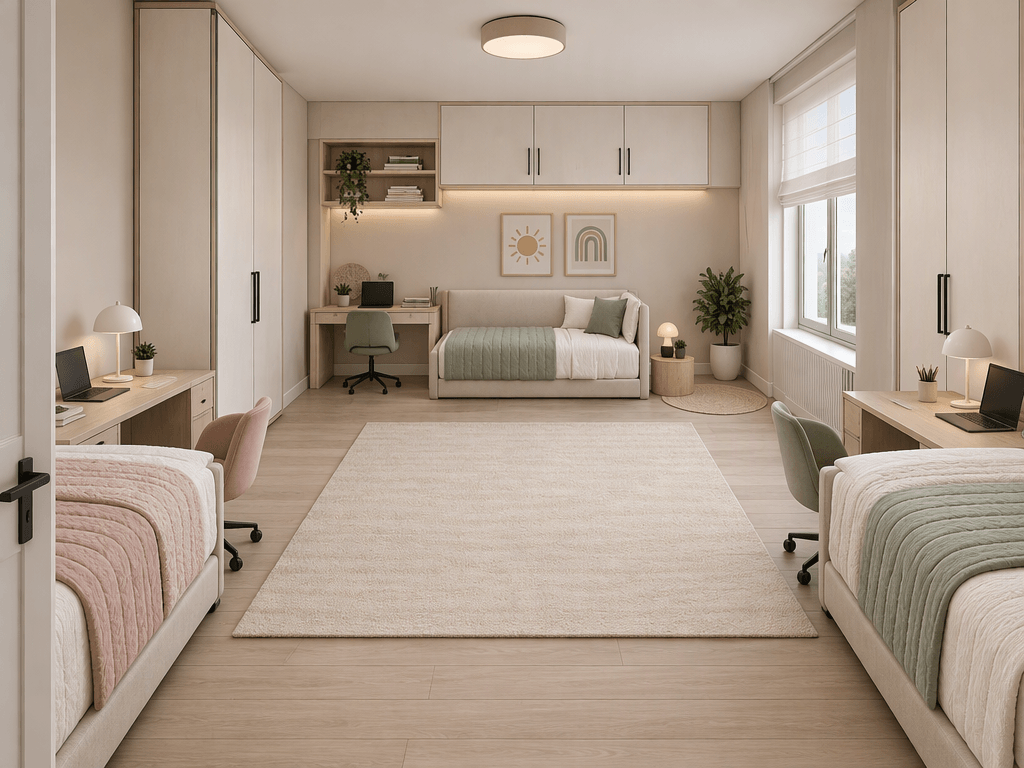 Minimalism Kids Room design — interior photo by GenRoom AI
