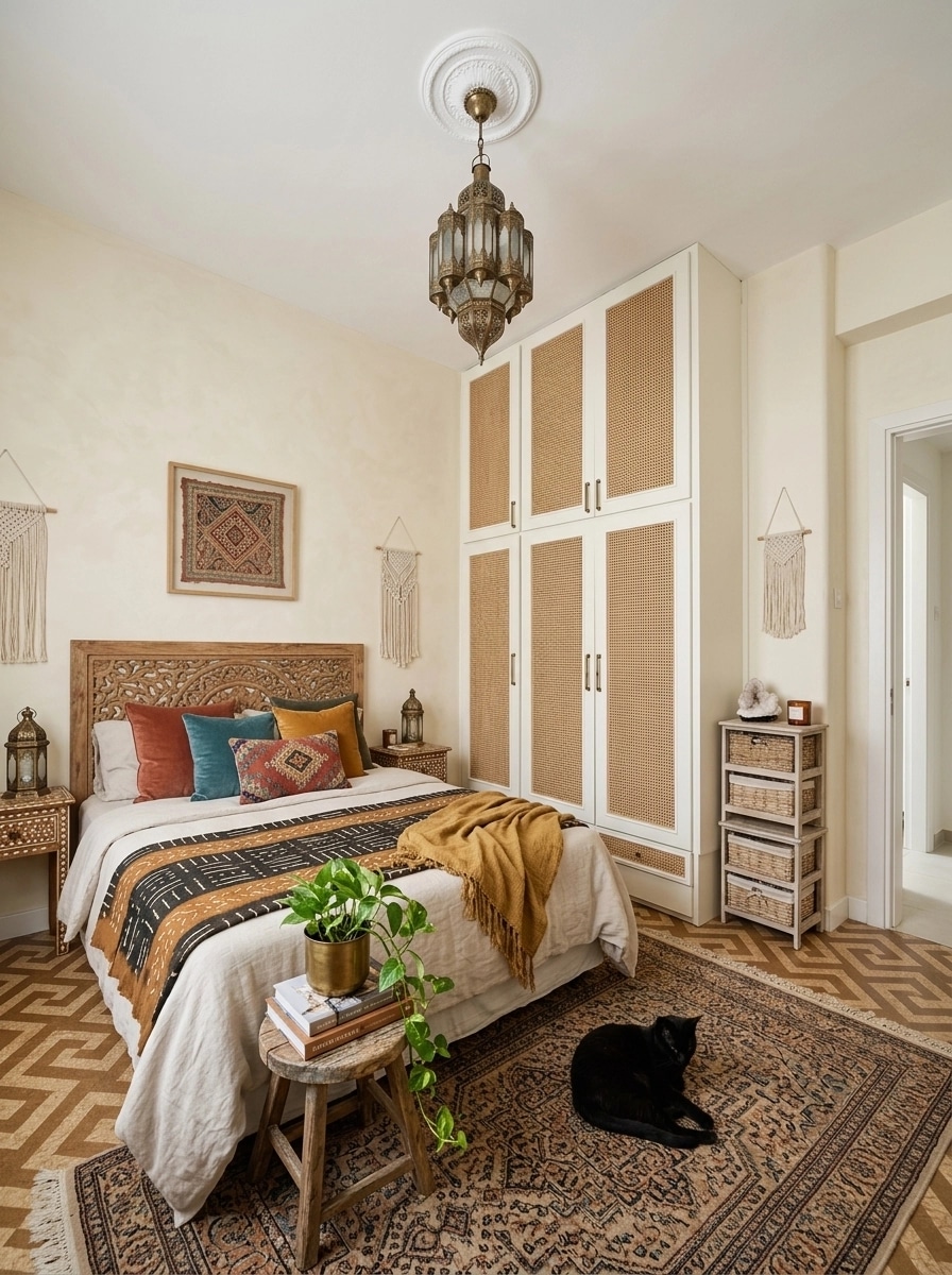 Bohemian Bedroom design — interior photo by GenRoom AI