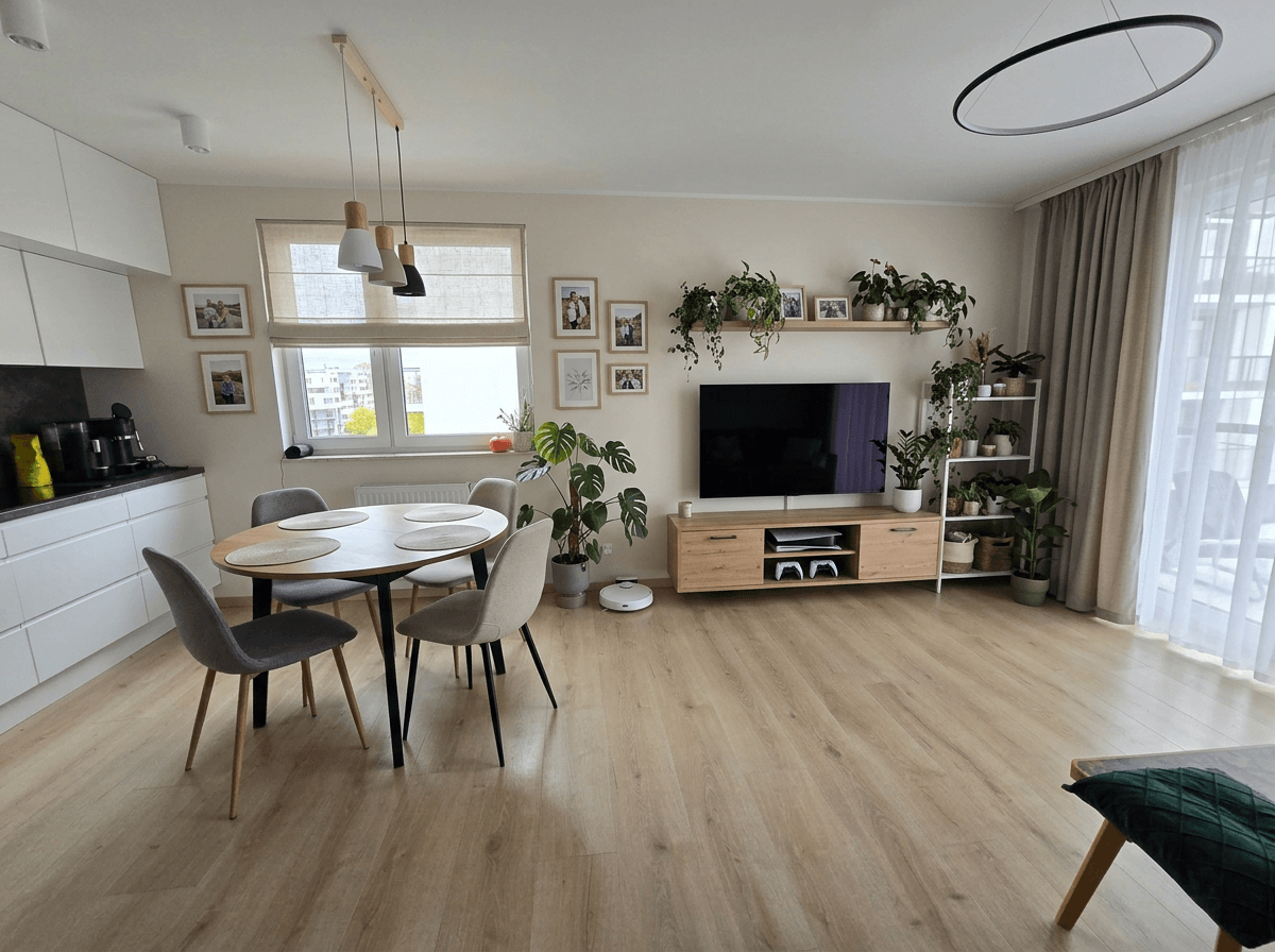 Interior design in Scandinavian style — Living Room by GenRoom AI