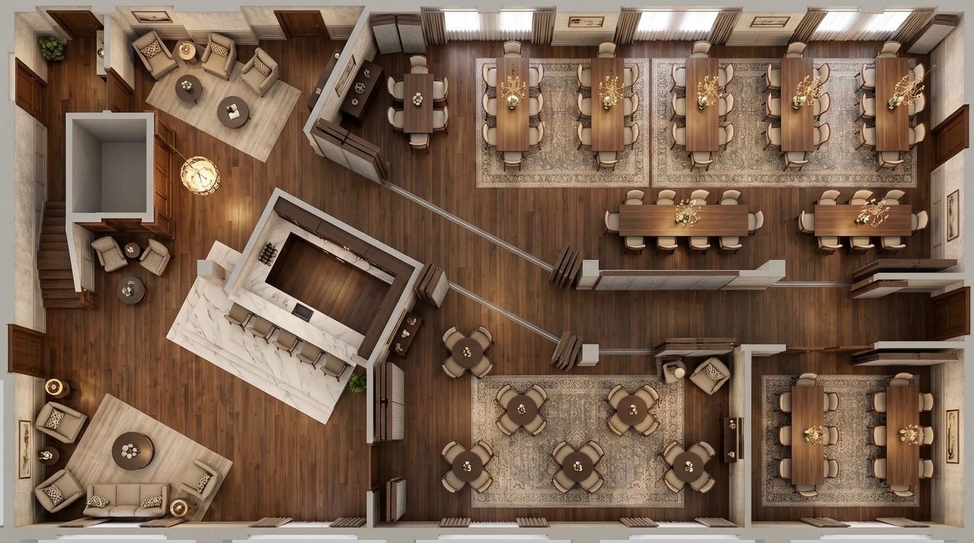 Interior design in Transitional style — Living Room by GenRoom AI
