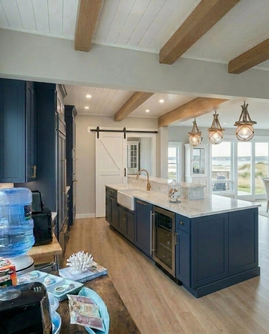 Interior design in Coastal / Hamptons style — Kitchen by GenRoom AI
