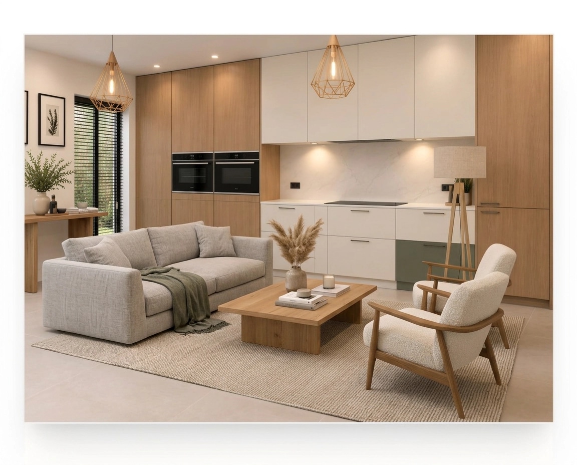 Scandinavian Living Room design — interior photo by GenRoom AI