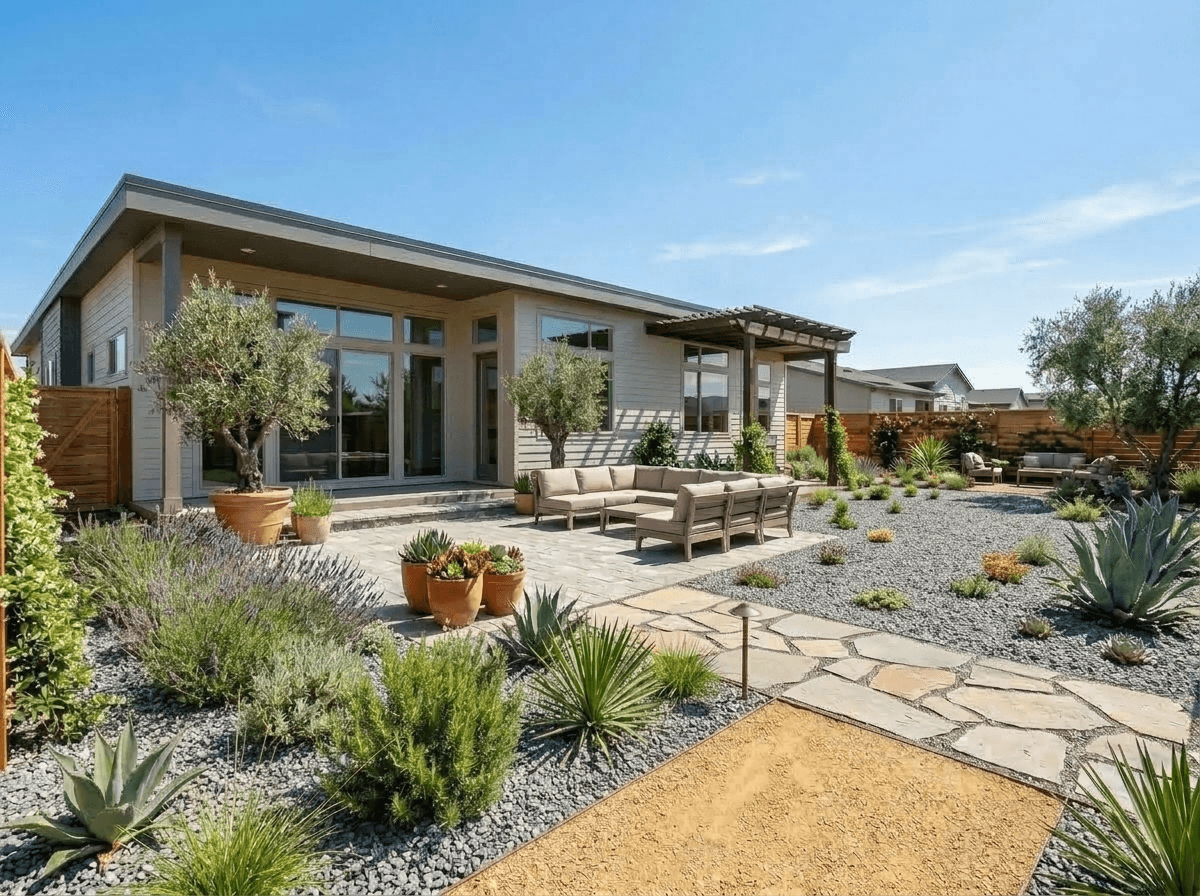 Yard design in no_style style — photo by GenRoom AI