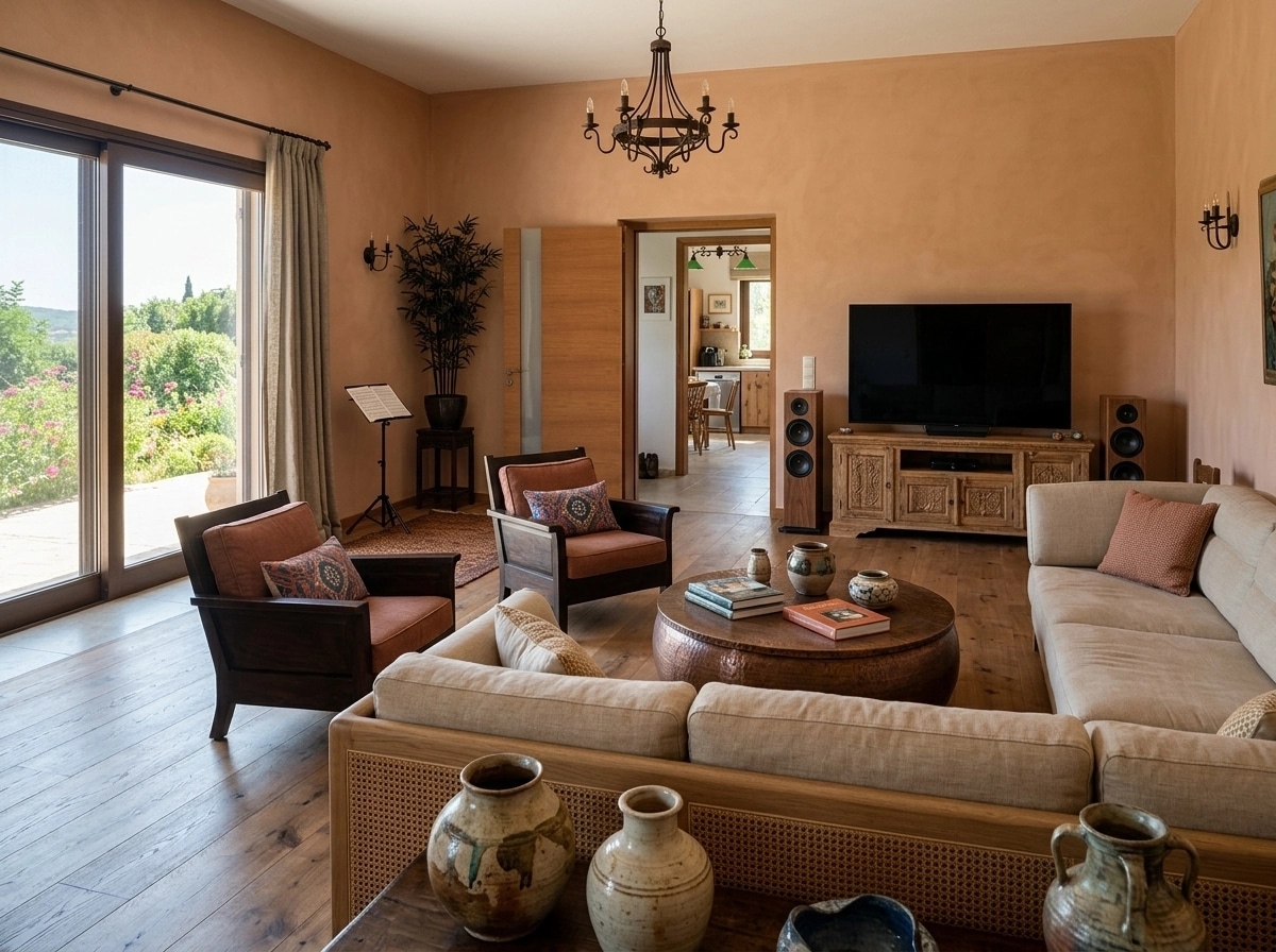 Interior design in Mediterranean style — Living Room by GenRoom AI