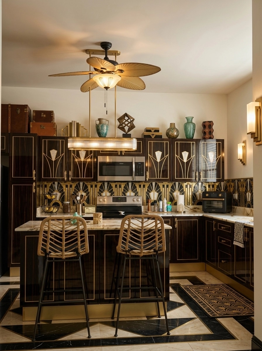Interior design in Art Deco style — Kitchen by GenRoom AI