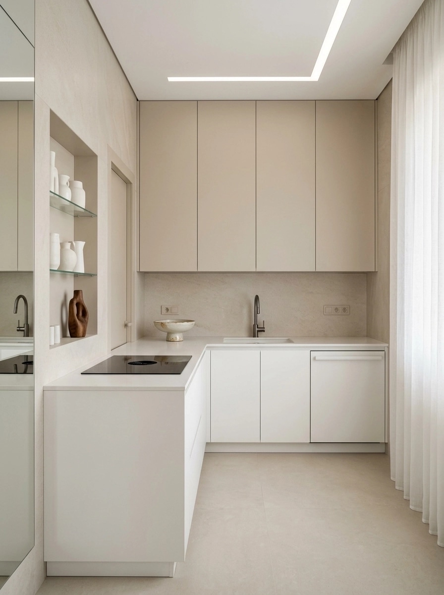 Minimalism Kitchen design — interior photo by GenRoom AI