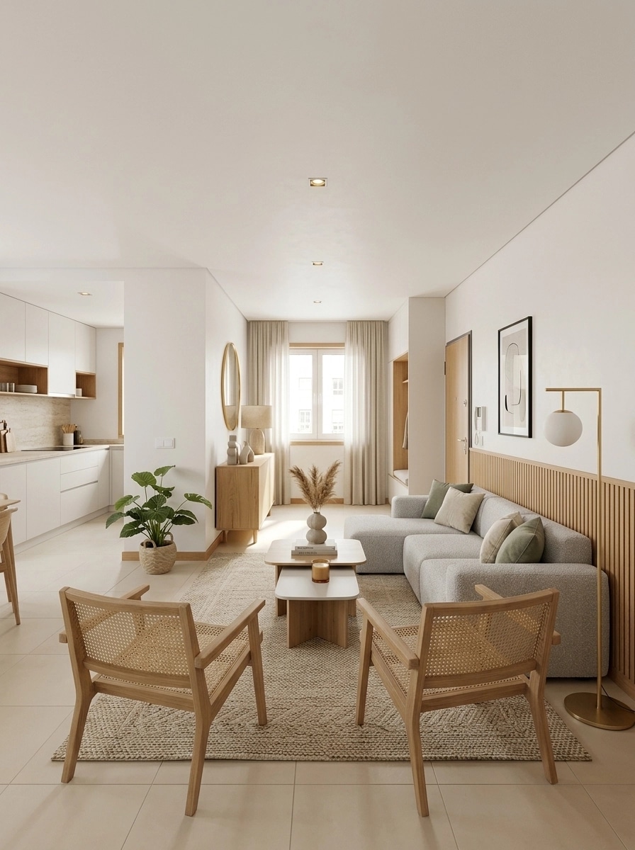 Scandinavian Living Room design — interior photo by GenRoom AI