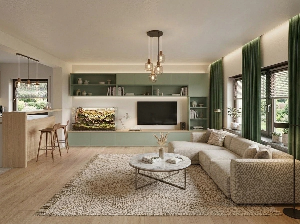 Scandinavian Living Room design — interior photo by GenRoom AI