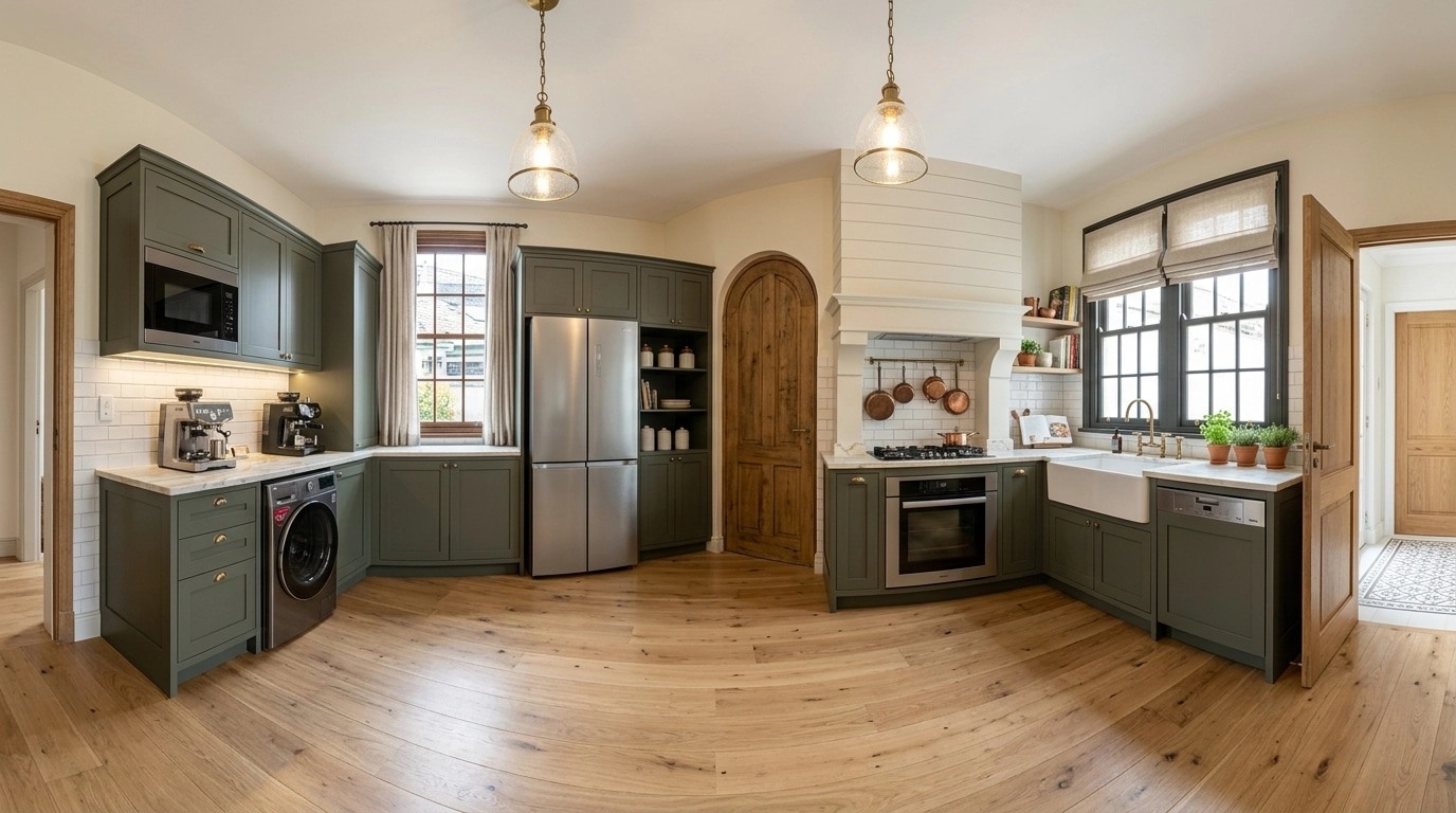 Modern Farmhouse Kitchen design — interior photo by GenRoom AI