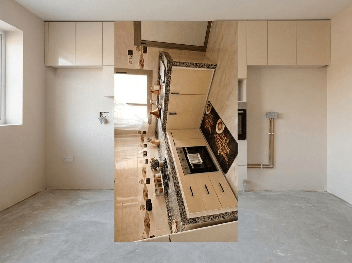 Kitchen interior in no_style style — photo by GenRoom AI