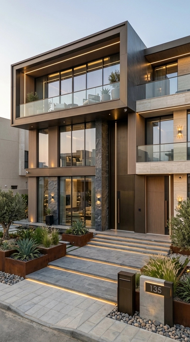 Contemporary Facade Facade design — facade photo by GenRoom AI
