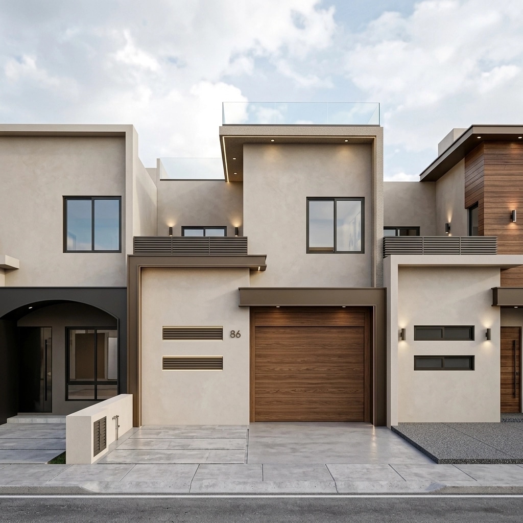 Facade design in Contemporary Facade style — Facade by GenRoom AI