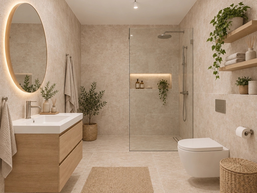 Interior design in Scandinavian style — Bathroom by GenRoom AI