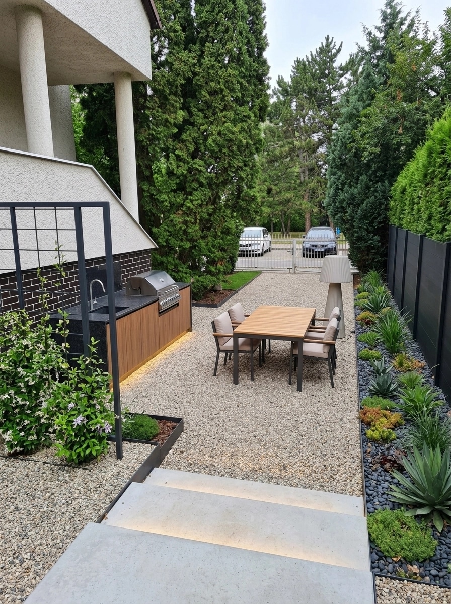 Landscape design in Contemporary Yard style — Yard by GenRoom AI