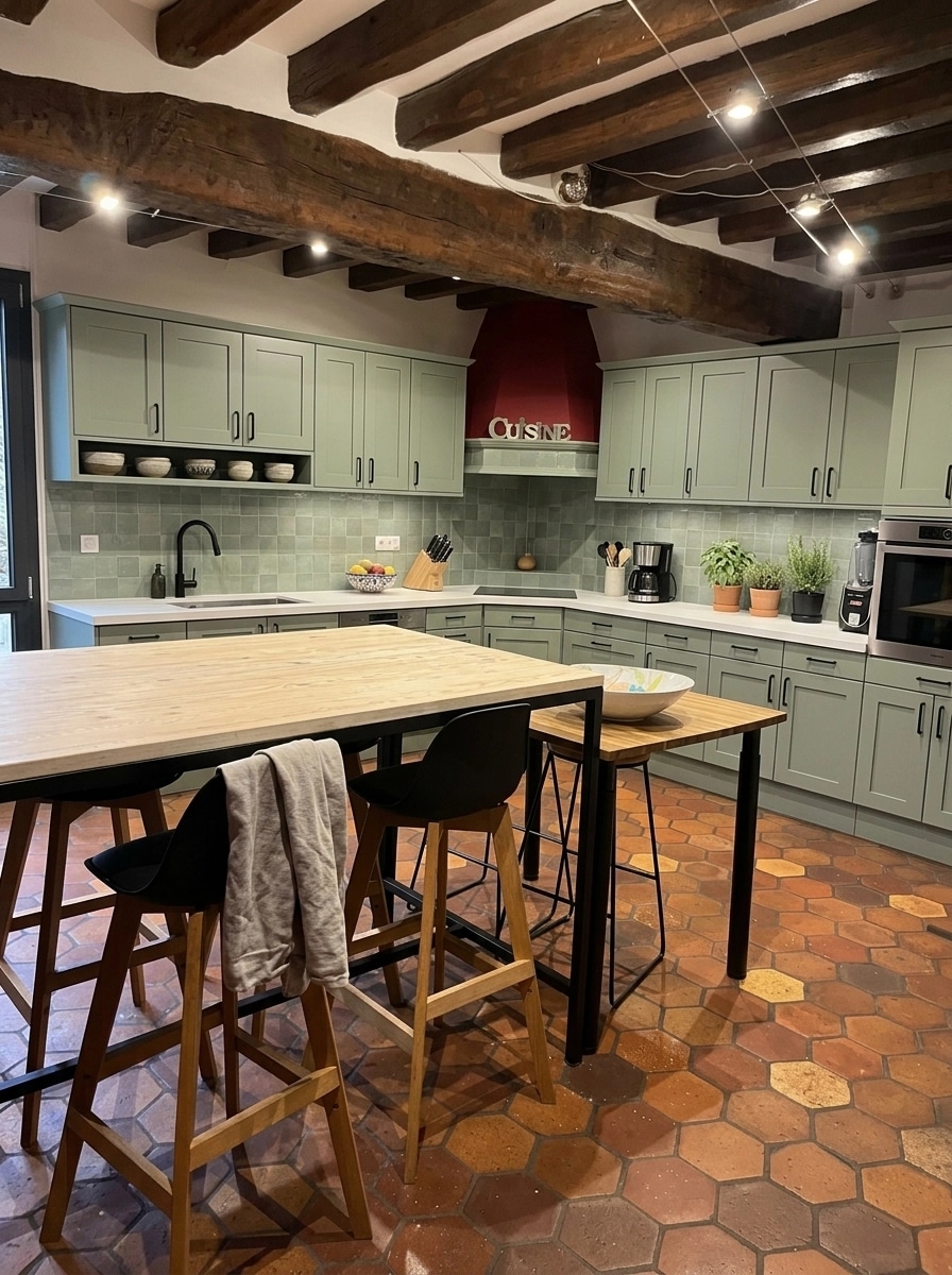 Kitchen interior in Scandinavian style — photo by GenRoom AI