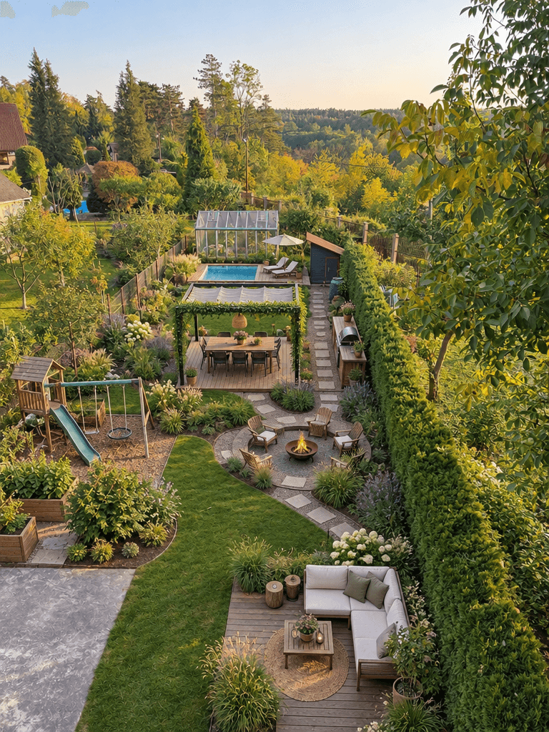Eco Natural Garden Yard design — yard photo by GenRoom AI