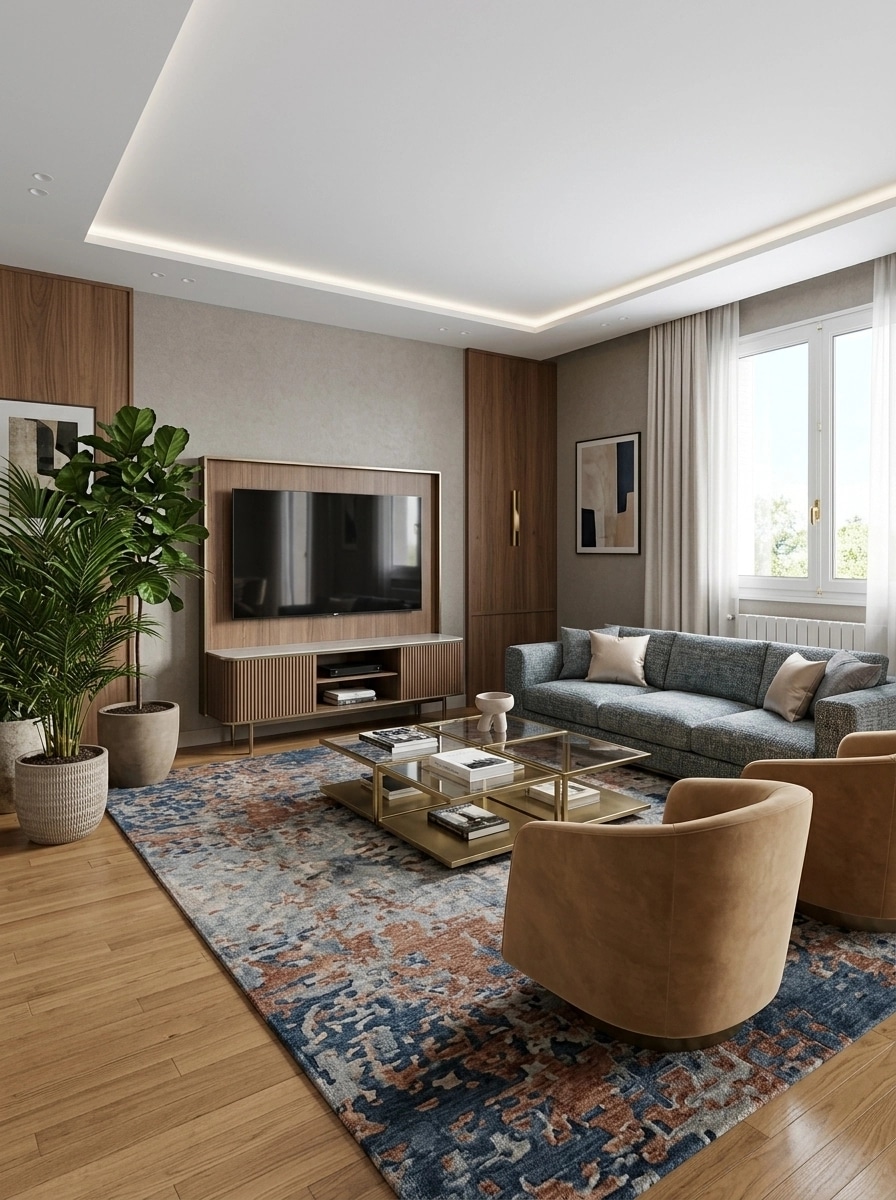 Interior design in Contemporary style — Living Room by GenRoom AI