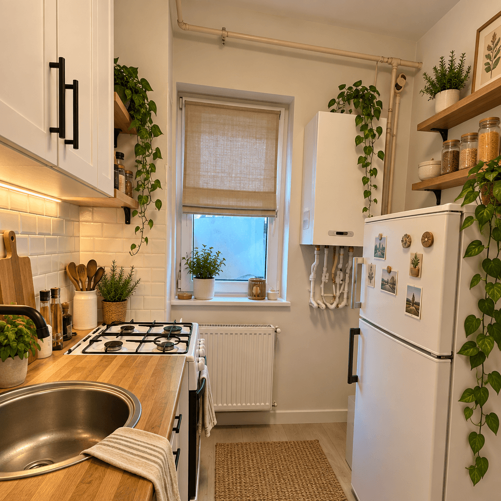 Kitchen interior in Modern Farmhouse style — photo by GenRoom AI