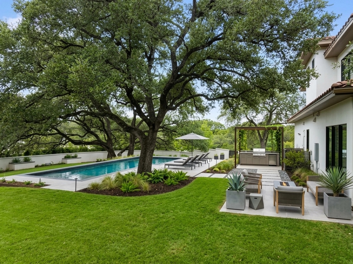 Landscape design in Contemporary Yard style — Yard by GenRoom AI