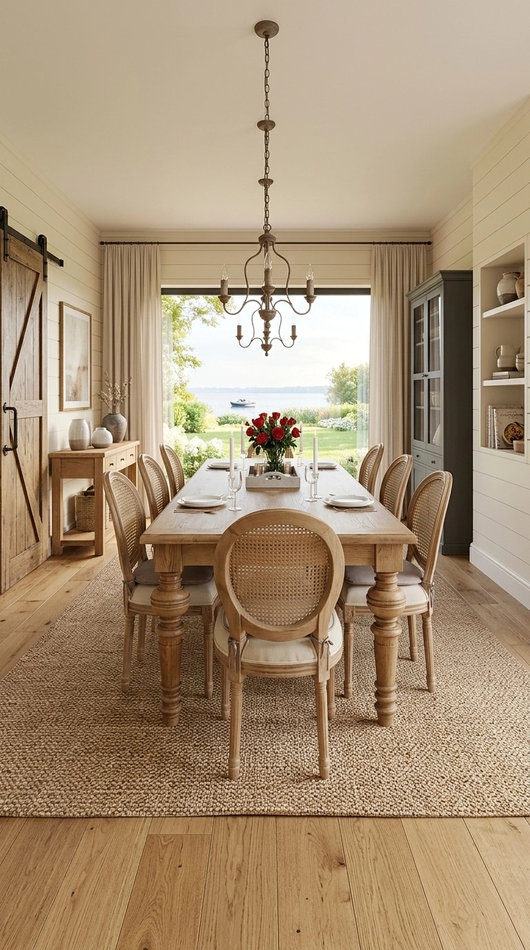 Interior design in Modern Farmhouse style — dining_room by GenRoom AI