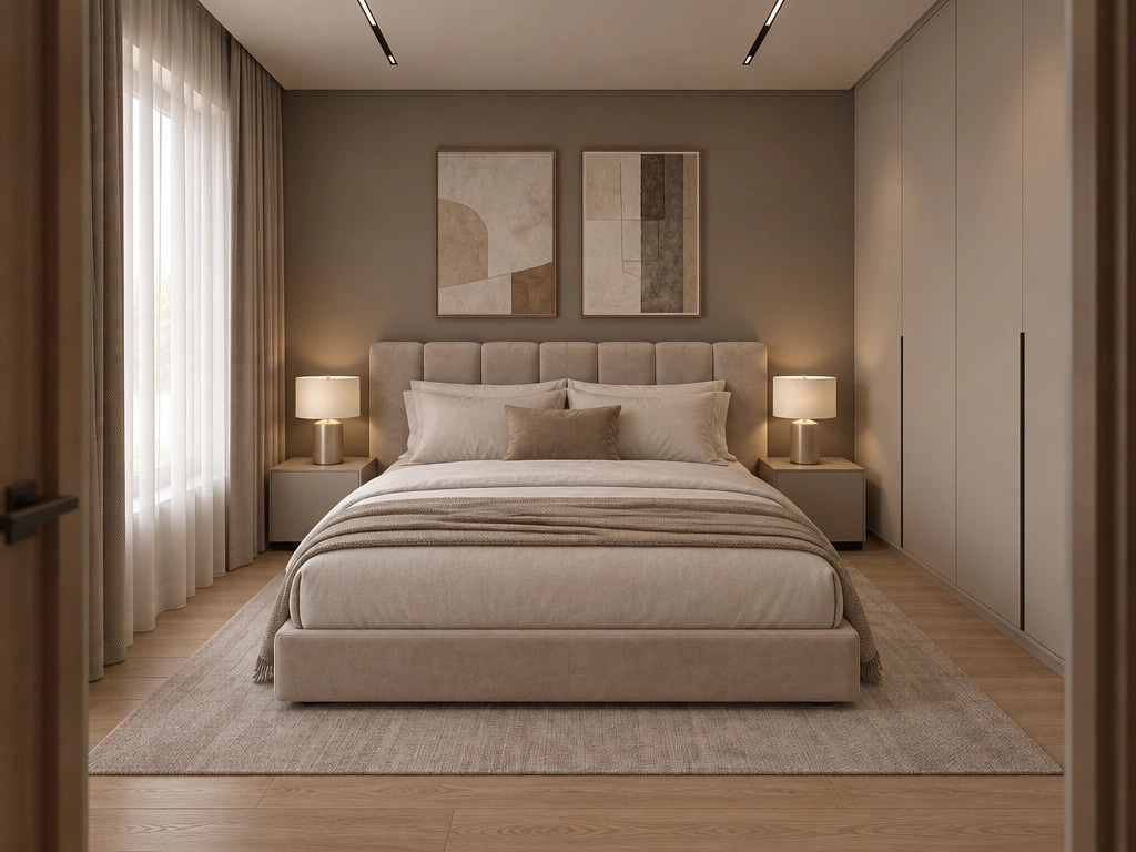 Contemporary Bedroom design — interior photo by GenRoom AI