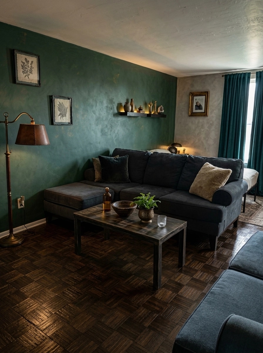 Interior design in Rustic style — Living Room by GenRoom AI