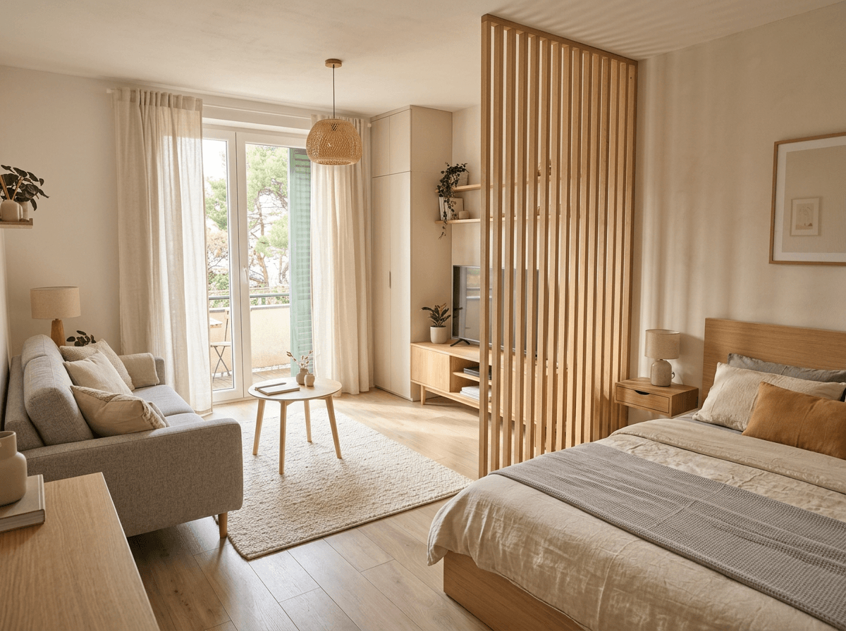 Interior design in Scandinavian style — Living Room by GenRoom AI