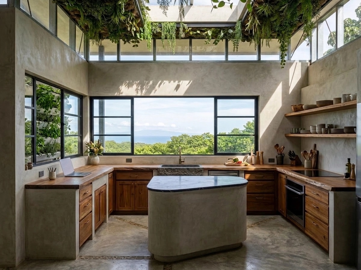 Interior design in Biophilic style — Kitchen by GenRoom AI