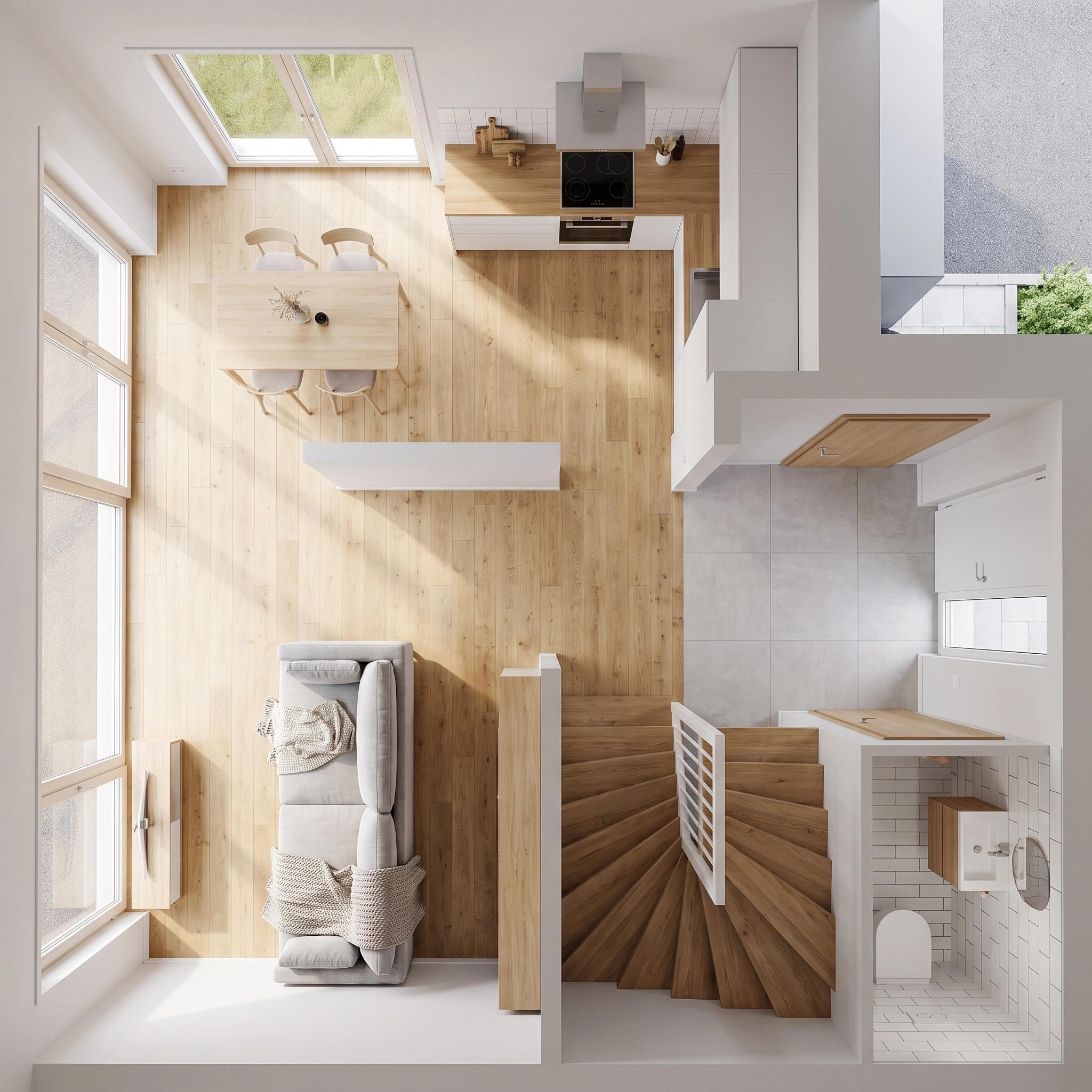 Scandinavian Living Room design — interior photo by GenRoom AI