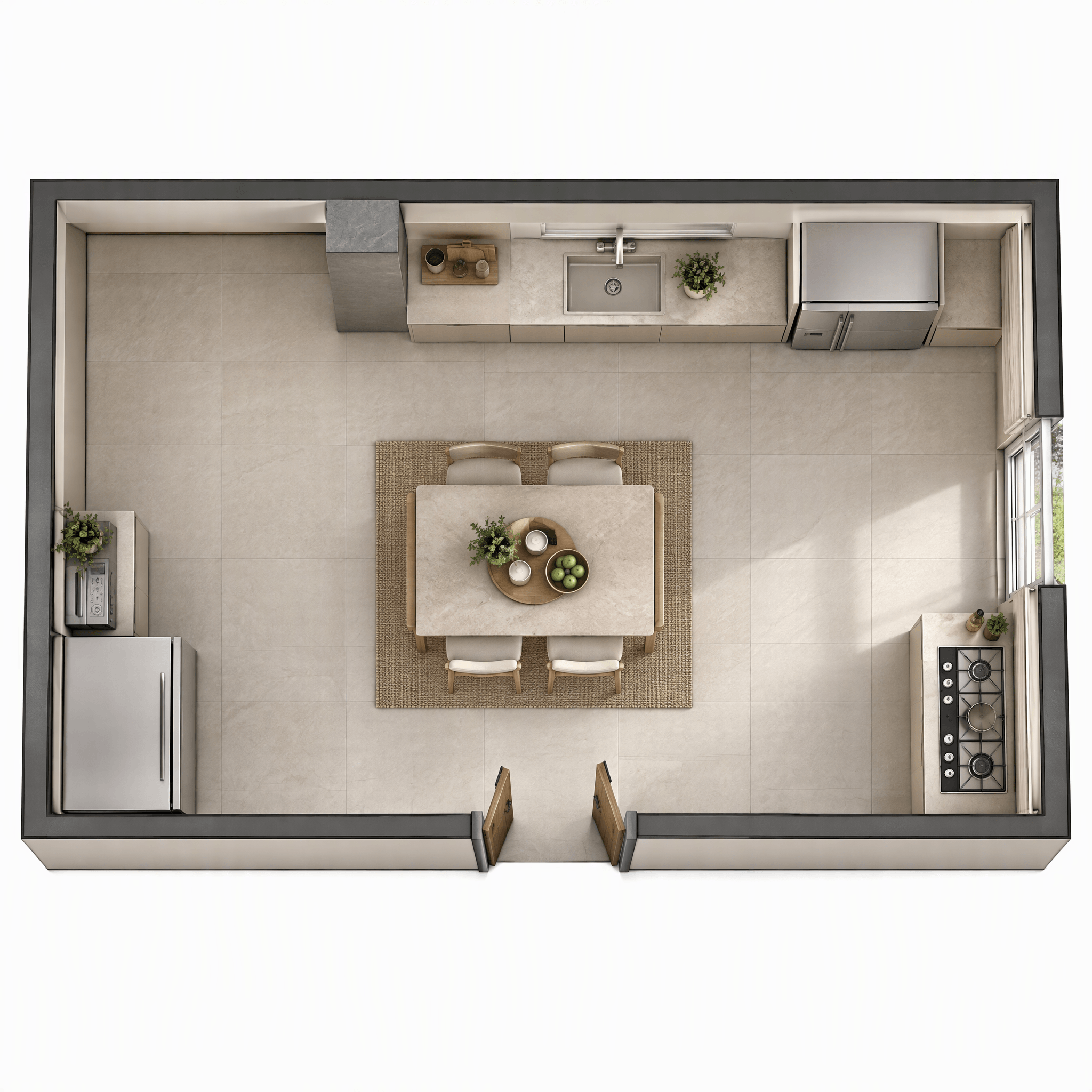 Minimalism Living Room design — interior photo by GenRoom AI