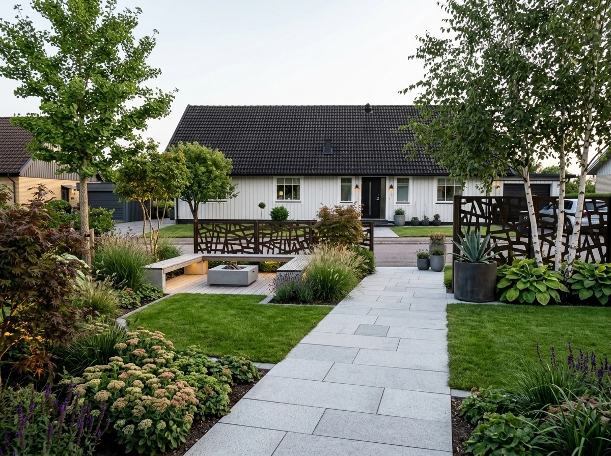 Landscape design in Contemporary Yard style — Yard by GenRoom AI