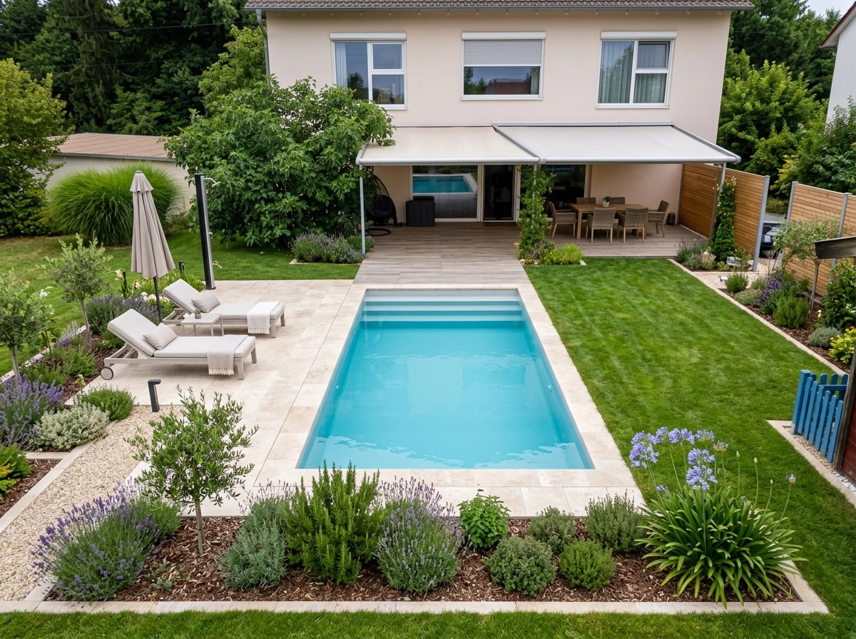 Landscape design in Scandinavian Garden style — Yard by GenRoom AI