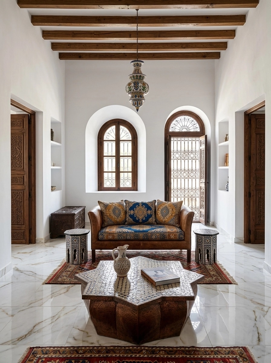 Interior design in Andalusian style — Living Room by GenRoom AI