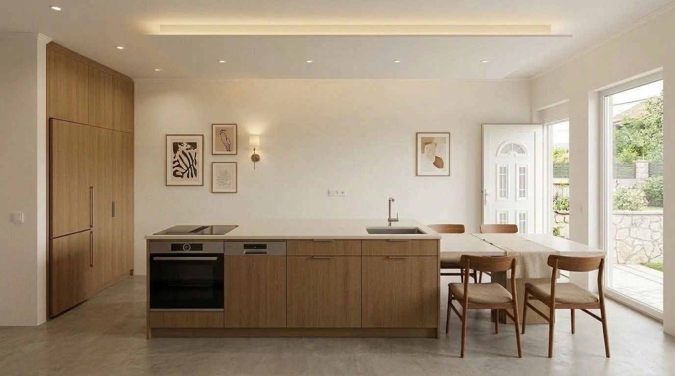 Kitchen interior in no_style style — photo by GenRoom AI