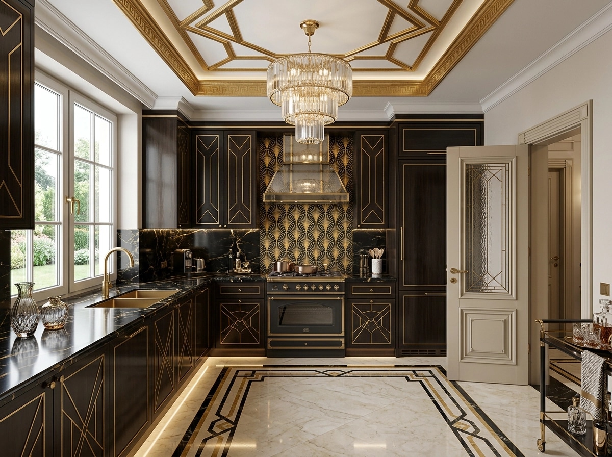 Interior design in Art Deco style — Kitchen by GenRoom AI