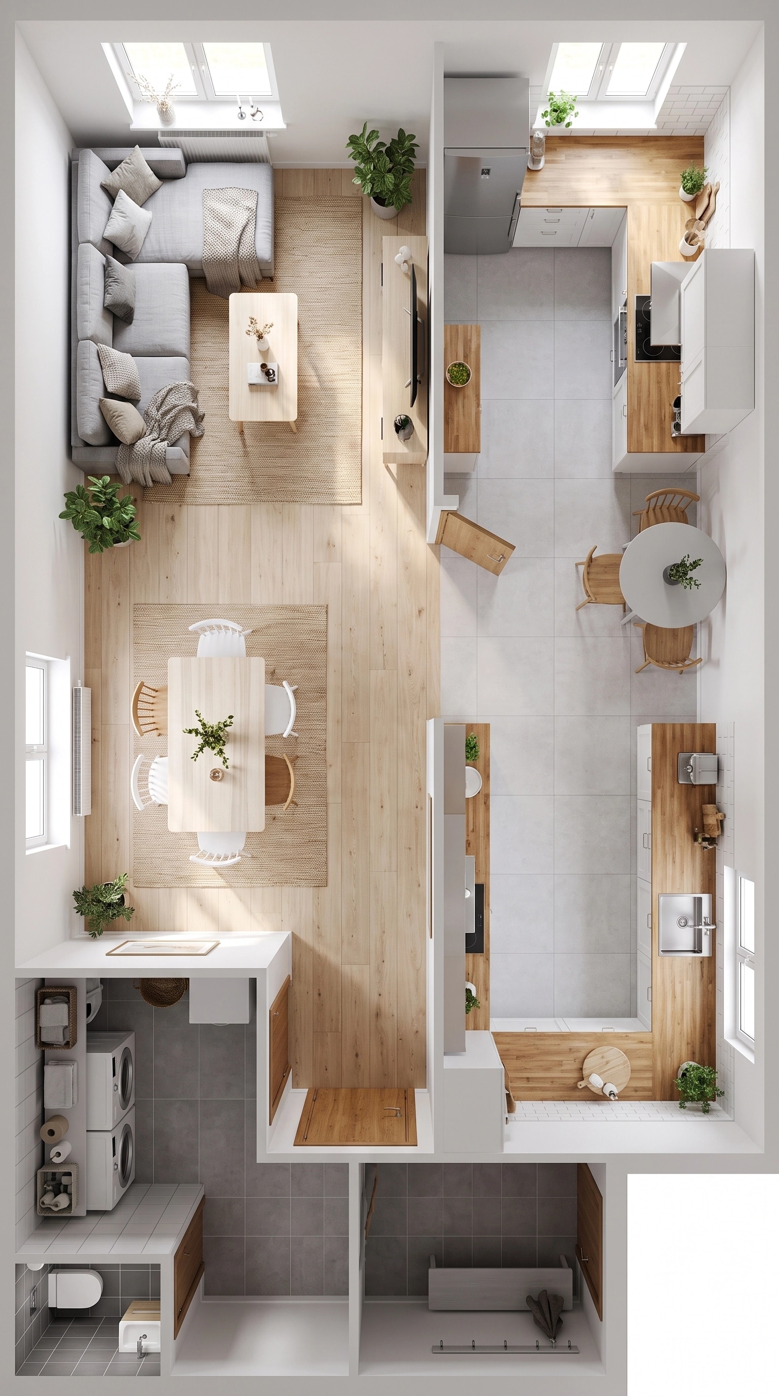 Interior design in Scandinavian style — Living Room by GenRoom AI