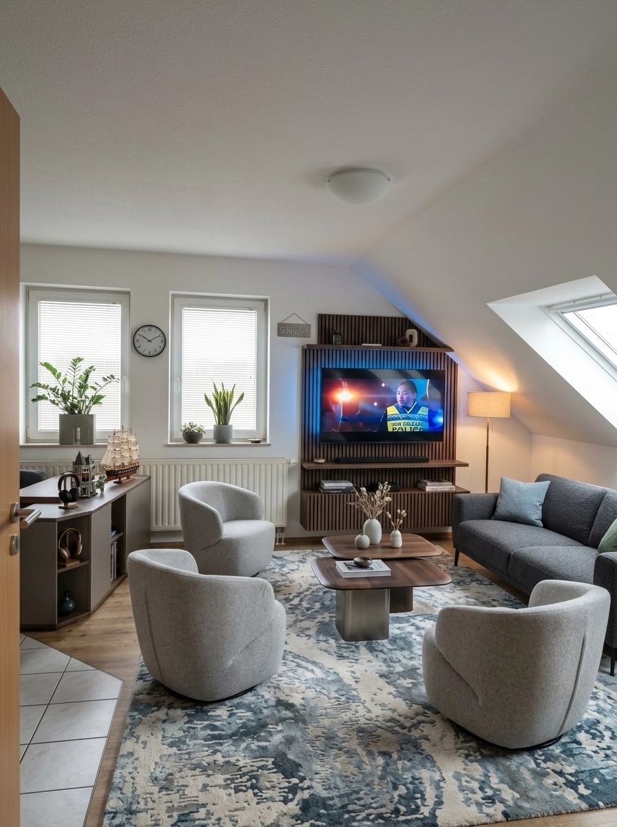Interior design in Contemporary style — Living Room by GenRoom AI