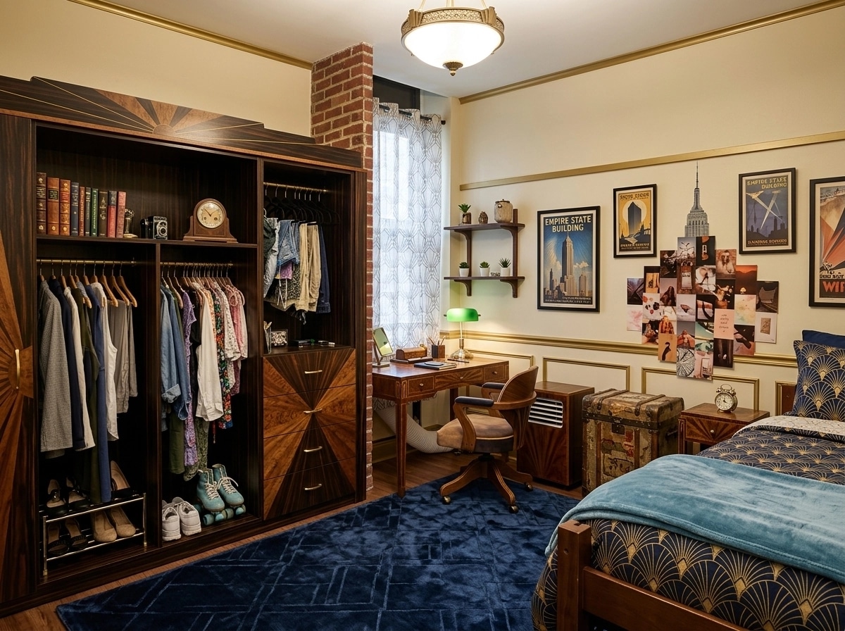 Art Deco Bedroom design — interior photo by GenRoom AI