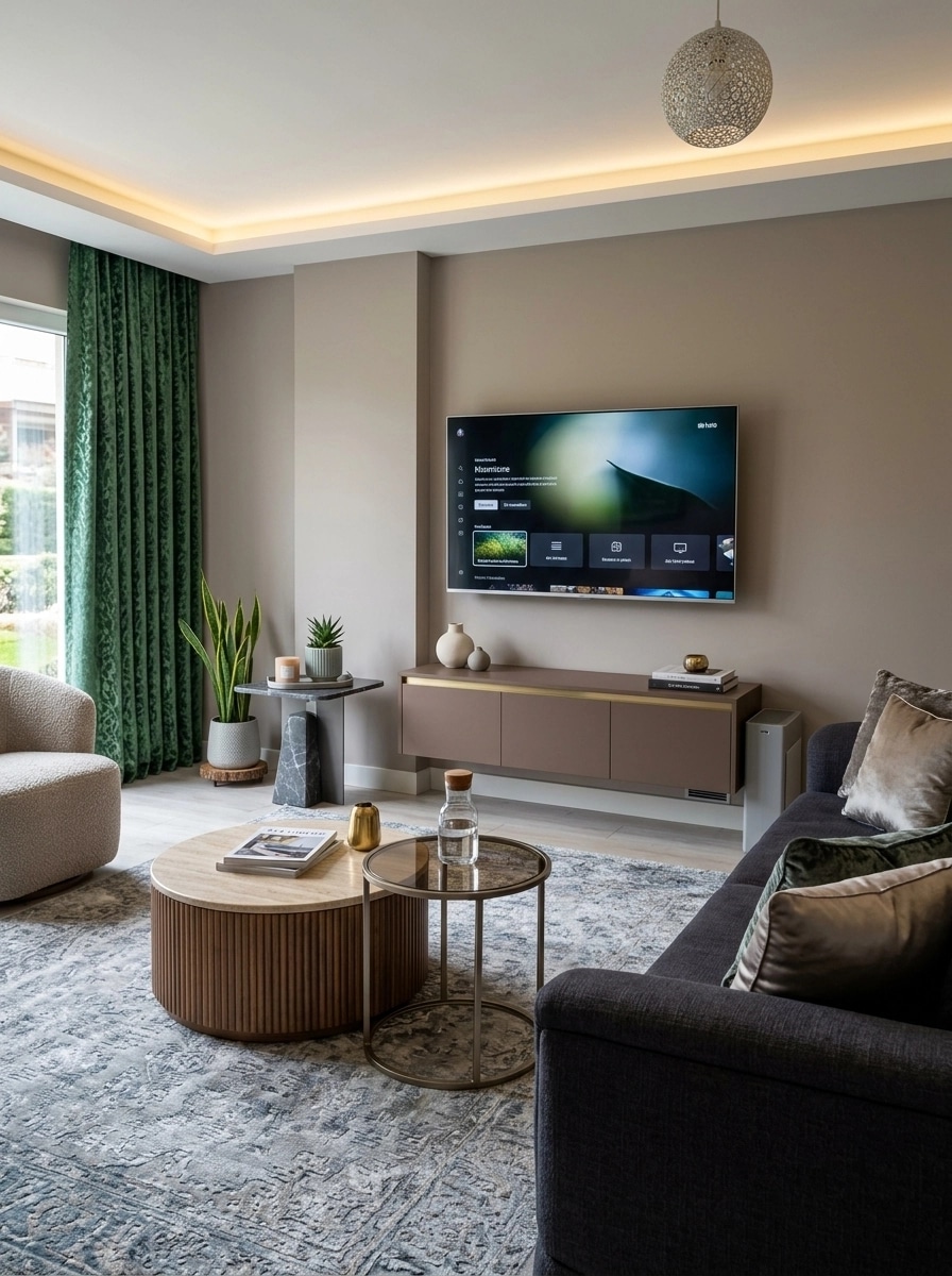 Interior design in Contemporary style — Living Room by GenRoom AI