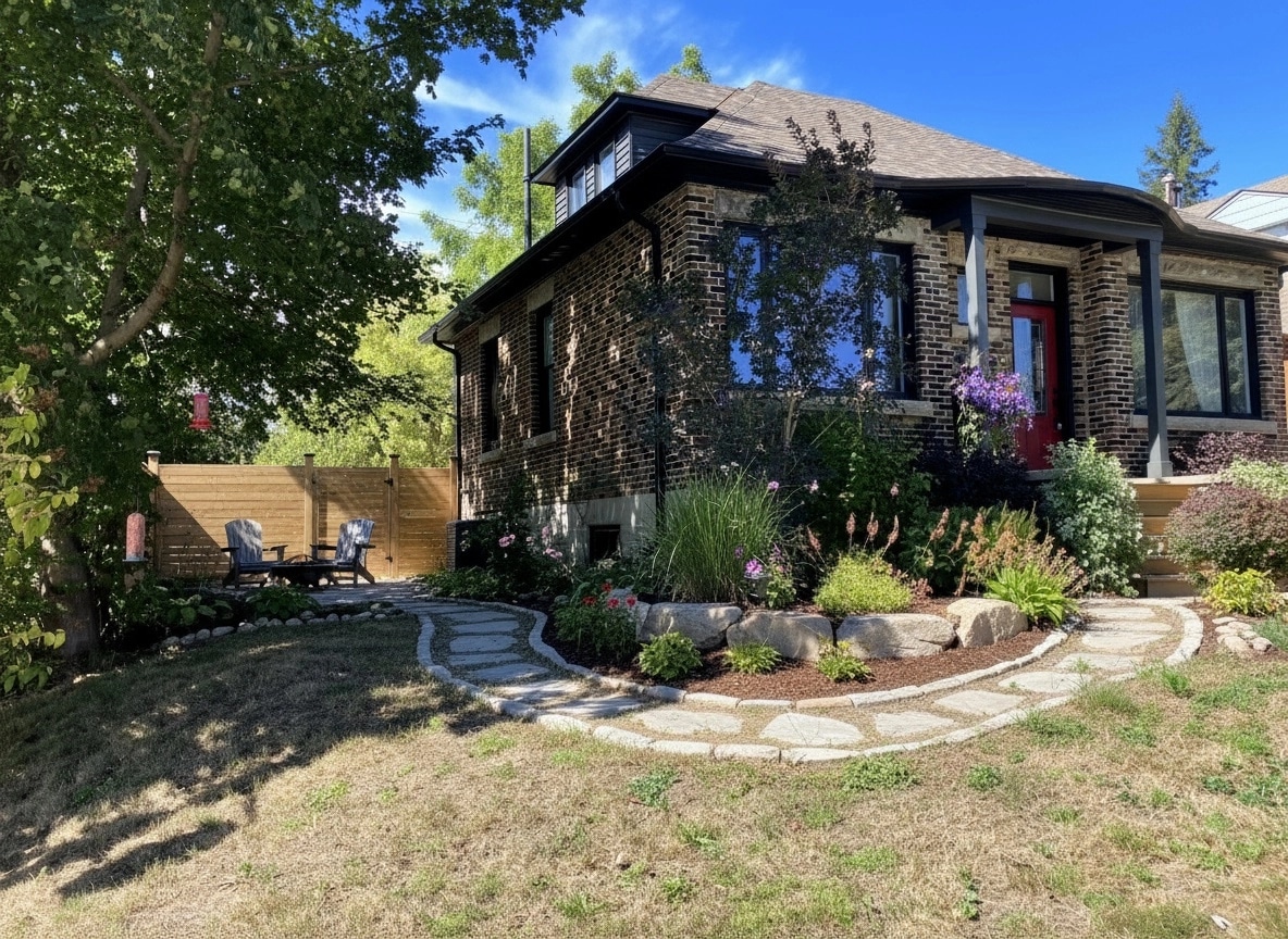 Landscape design in Eco Natural Garden style — Yard by GenRoom AI