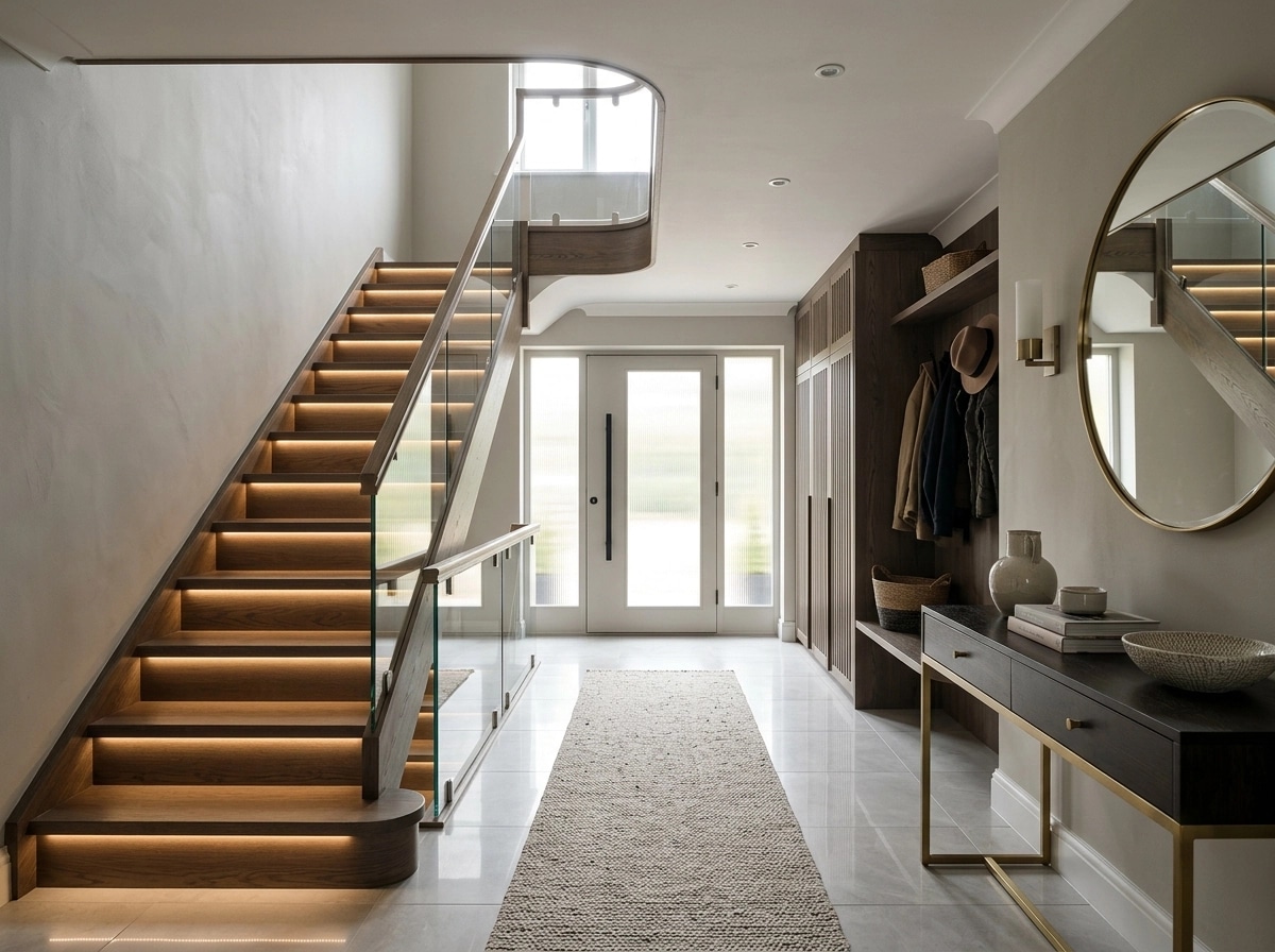 Hallway interior in Contemporary style — photo by GenRoom AI